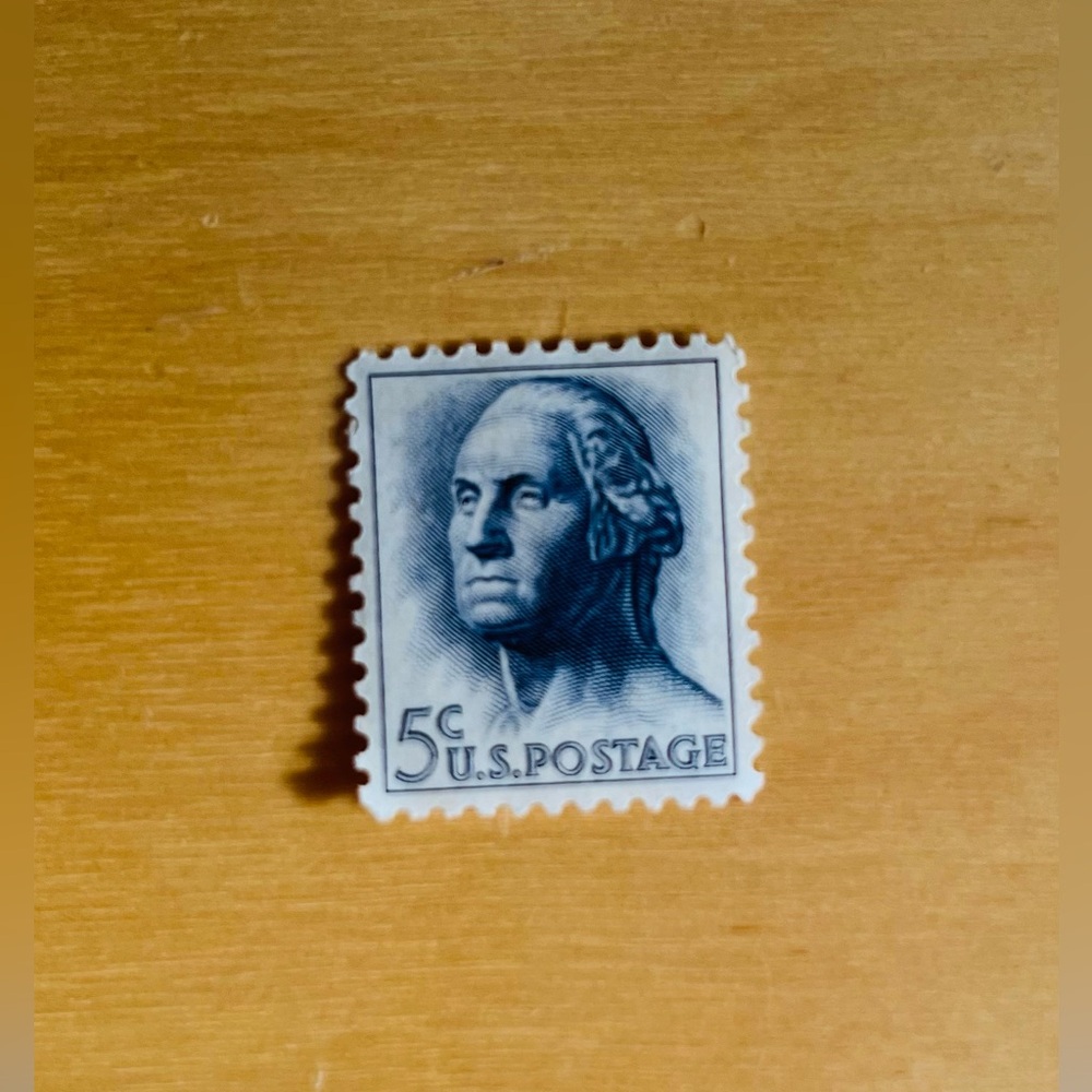 Vintage Rare 5 Cent US Postage Stamp